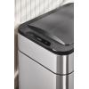 Kitchen Trash Can – ELPHECO 60 Liter / 16 Gallon Automatic with Butterfly Lid, Brushed Stainless Steel Finish, Motion Sensor Garbage, 3 AA Batteries (Excluded), Silver