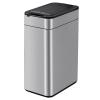 Kitchen Trash Can – ELPHECO 60 Liter / 16 Gallon Automatic with Butterfly Lid, Brushed Stainless Steel Finish, Motion Sensor Garbage, 3 AA Batteries (Excluded), Silver